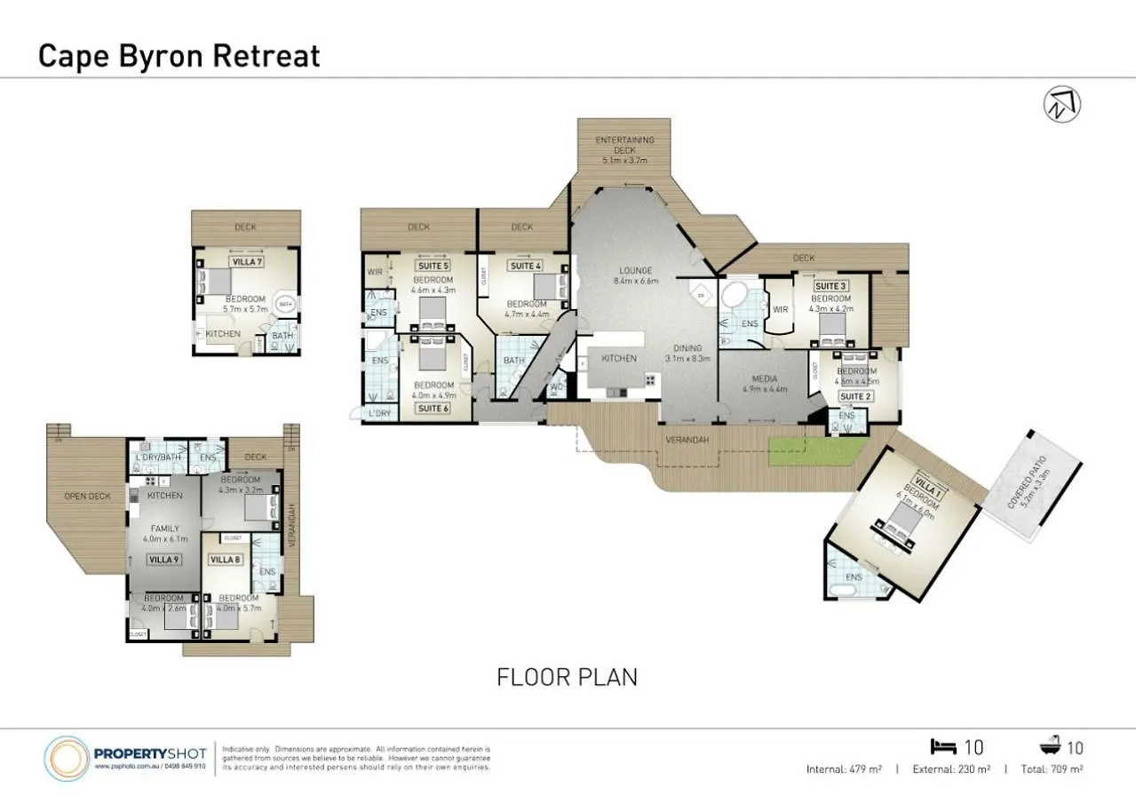 Cape Byron Suite 2, 3 With Private Lounge Байрон-Бей 0*,  Австралия